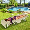 ABORON Heavy Duty Tanning Chair with Face & Arm Holes Adjustable 5