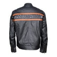 thumbnail image 2 of Harley Davidson Men's Motorcycle Bill Goldberg Cowhide Leather Biker Jacket, 2 of 4