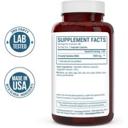 NAC Supplement (N-Acetyl Cysteine) - 1000 mg - Vegetable Capsules - 120 Count - 60 Servings