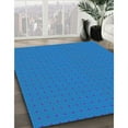 thumbnail image 2 of Ahgly Company Indoor Rectangle Patterned Blue Dress Blue Area Rugs, 2' x 4', 2 of 6