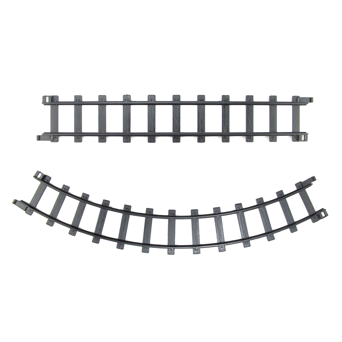 Pack of 12 Black Replacement Train Set Track Pieces 1.5" x 12