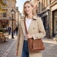 thumbnail image 4 of BadPiggies Women's Soft PU Leather Shoulder Bag Ladies Crossbody Purse and Handbags Lightweight Pocketbooks - Brown, 4 of 9