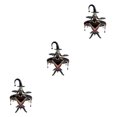 thumbnail image 1 of Decodeary Witch Tabletop Pendant Display Stand Gift For Halloween Enthusiasts And Party Decorations Display Stand Home black S 3Set, 1 of 6