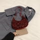 thumbnail image 3 of Bolso Crescent para Mujer Con Leopardo Hobo Cuero PU El () Rojo, 3 of 5