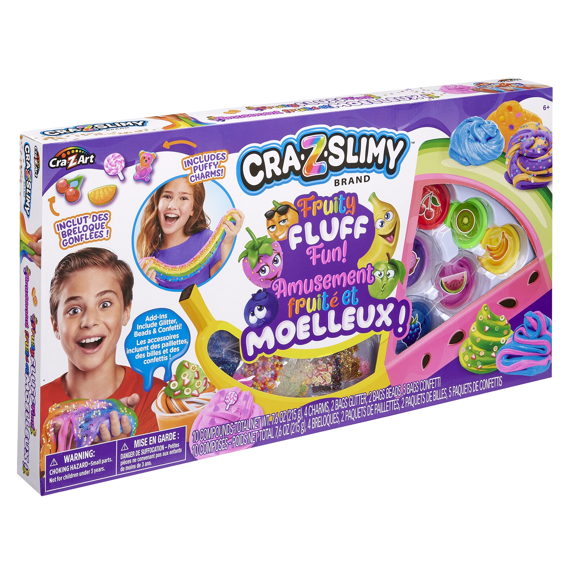 【最安値！激安セール！！】Slimelyスリムレイ！各3箱ずつの6箱セット★ CRA-Z-SLIMY Fruity Fluffy Mega Slime Kit. Great Holiday Gift Idea