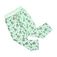 thumbnail image 3 of SonxaHe Big Girls Outfit Set Ballet Print Long Sleeve T-Shirt Pants Kids Nightwear Loose Soft Homewear Outfit Set Green,Sized 7-8, 3 of 3