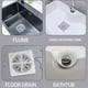 thumbnail image 5 of Filtro desechable para desagüe, anti-pelos, anti-obstrucción, malla para desagüe de piso, para lavabo y bañera, 15 unidades【A】 Rkxzt, 5 of 7
