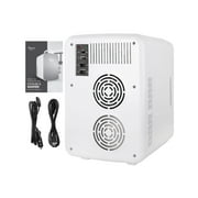 Cooluli Infinity Gold 10 Liter Compact Portable Cooler Warmer Mini Fridge for Bedroom, Office, Dorm, Car - Great for Skincare & Cosmetics (110-240V/12V)