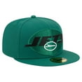 thumbnail image 3 of Men's New Era  Green New York Jets Overlap Wordmark 59FIFTY Fitted Hat, 3 of 5
