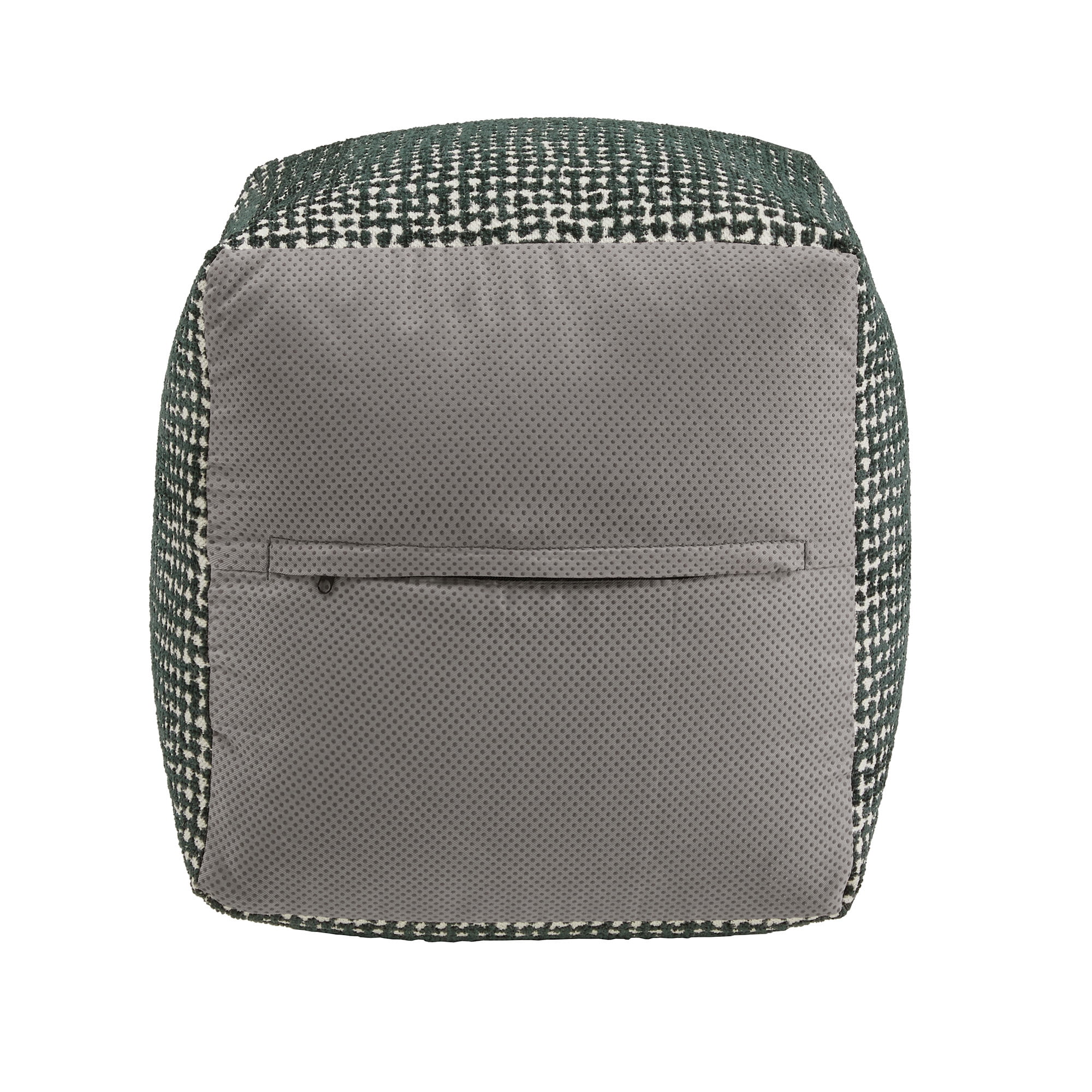 Free Shipping! Weston Home Upholstered Ottoman Pouf, Ivory