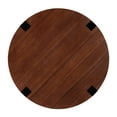 thumbnail image 5 of Christopher Knight Home 22.25" Round Side Table, Handcrafted Wood Accent Table, Natural+Black, 5 of 10