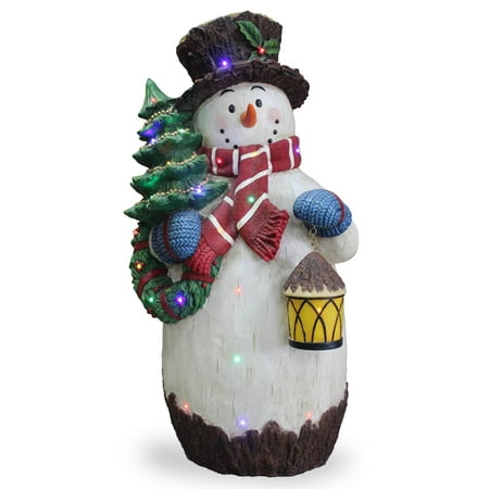 National Tree Co. Snowman Holding Tree Christmas Decoration