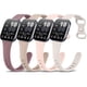 thumbnail image 1 of wonima11 4 Pack Slim Silicone Watch Bands for Amazfit Bip 6/Bip 5, GTR 4/ GTR 3/3 Pro/GTR 2/2e/GTR 47mm/Balance Watch Band Women Men, 22mm Sport Silicone Adjustable Strap, 1 of 1