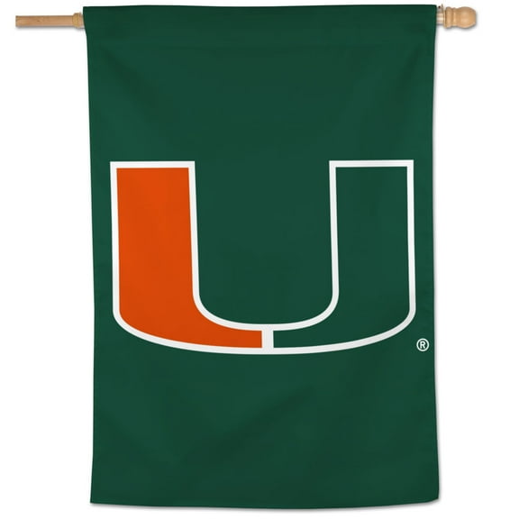 NCAA Miami Hurricanes Team 28" x 40" Vertical Flag