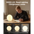 thumbnail image 4 of Lámpara de terapia de luz SUXIO 10000 lux, 3 modos y temporizador, 4 of 7