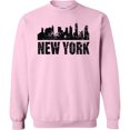 thumbnail image 2 of Inktastic New York Skyline Grunge Adult Sweatshirt, 2 of 4