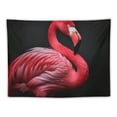 thumbnail image 5 of Orinice Flamingo Black Background Tapestry Wall Hanging Wall Tapestries Decorative Wall Art Aesthetic Tapestry Curtain Home Decoration Tapestry for Bedroom Dorm Living Room Backdrop  50x40inch, 5 of 6