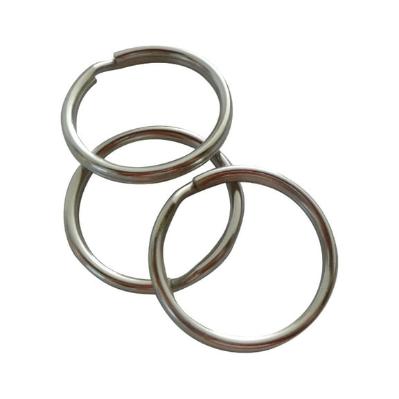 TALENO 12Pcs Metal Keychain Rings Round Split Durable Key Rings for DIY Craft Home Car Keys Holder 32mm