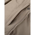 thumbnail image 3 of GGleaf Women's Winter Thicken Coats Warm Snow Jacket with Removable Hood Fashions Long Puffer Jacket khaki XX-Large, 3 of 9