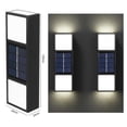thumbnail image 2 of Popular!Luz de pared solar decoración al aire libre jardín patio hogar luz de pared impermeable arriba y abajo luminosa luz de pared decorativa al aire libre, 2 of 3