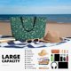 thumbnail image 5 of Fotbe Green Christmas Bolsa de Viaje para Playa - Resistente al Agua, Bolsa Tote de Gran Capacidad y Ligera con 7 Bolsillos para Mujeres y Hombres, 5 of 7