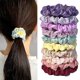 thumbnail image 1 of 6/10Pcs/Pack Satin Scrunchies Girls Elastic Hair Bands Ponytail Holder Hair Ties Rubber Bands Solid Dot Hair Bands For Children, 1 of 5