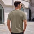 thumbnail image 6 of Yifymode Men's Crewneck Short Sleeve T Shirts, Regular Fit Mesh Ice Silk Casual Tops, Quick Dry Breathable Basic Tees for Daily Sports Workout, 6 of 9