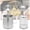 A, variant on Stainless Steel Oil Filter Pot with Frying Net, 1.5L Oil Residue Separation Strainer, Multi-Purpose Mini Deep Fryer Pan, Kitchen Gadget(B)