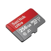 SanDisk 256GB Ultra microSDXC UHS-I Memory Card with SD Adapter (Up to 150 MB/s) - SDSQUAC-256G-GN6MA