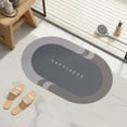 thumbnail image 4 of Infidev Bathroom Water-absorbent Quick-drying Wear Resistance Foot Mats Toilet Doorway Living Room Carpet Imitation Diatomite Floor Mats Household Bathroom Bedroom, 4 of 8