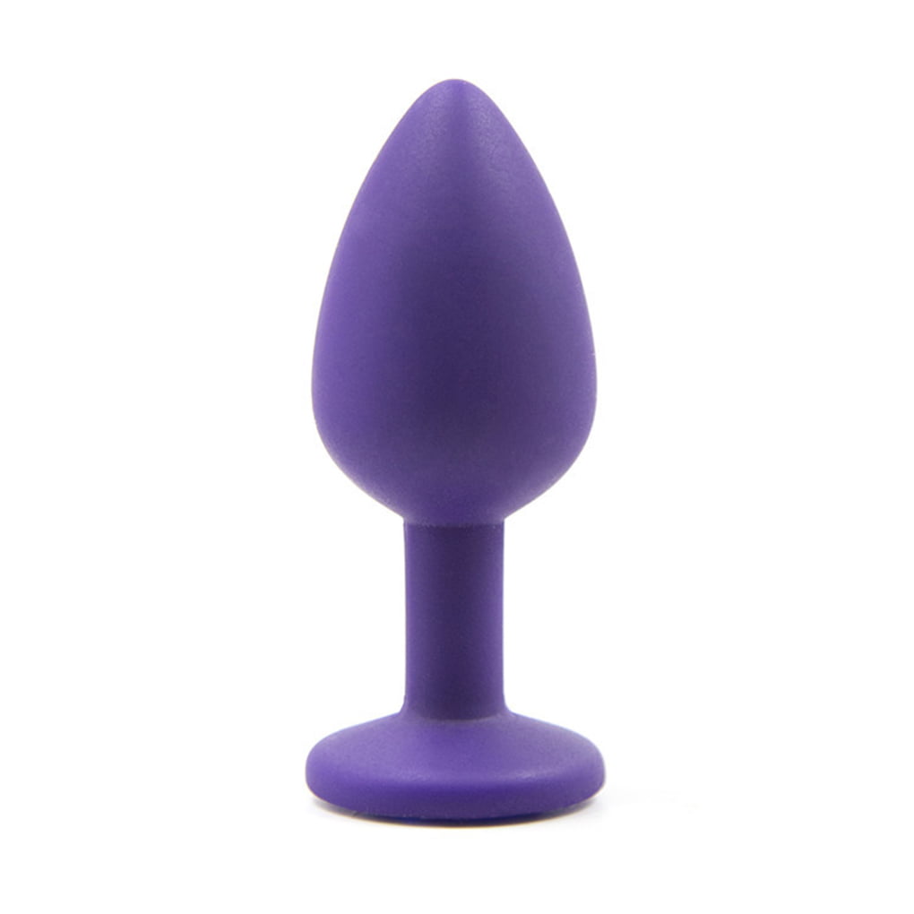 New Unisex Silicone Butt Romance Funny Adult Toys purple 