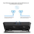 thumbnail image 3 of Almohadilla De Refrigeración Mute Potentes Ventiladores Dobles 2 Puertos Usb 4 Altura Ajustable Velocidad Del Viento Interruptor Giratorio Soporte Para Refrigerador Soporte Para Computadora Portátil Noticed EL006792-00, 3 of 5