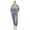 Denim Blue, variant on Women's Plus Size 2 Piece Velour Tracksuit Set