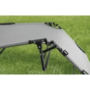 Ozark Trail Camping Folding with Easy Setup Cot, Gray, Adult,75.6in x 25 in x 8.46in, Polyester