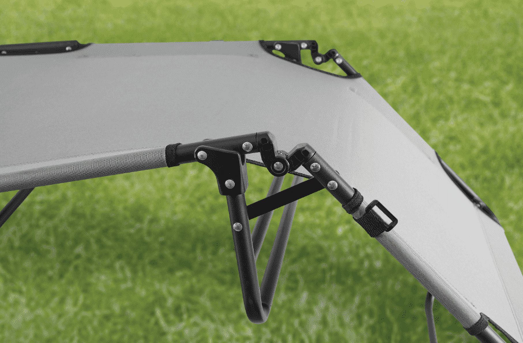 OZARK TRAIL FOLDING CAMPING COT FOR ADULTS, GRAY