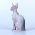 thumbnail image 4 of Cat Ornament Kids Decor Micro Toys Figurines Statue Desktop Plastic Simulated Hairless Child, 4 of 6