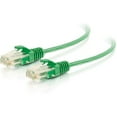 thumbnail image 2 of C2G 5ft Cat6 Snagless Unshielded (UTP) Slim Ethernet Network Patch Cable - Green - Patch cable - RJ-45 (M) to RJ-45 (M) - 5 ft - UTP - CAT 6 - molded, snagless - green, 2 of 6