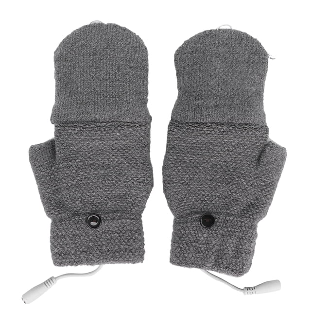 Guantes calefactores USB, guantes calefactables sin dedos manopla manopla calefactable calentadores de manos USB diseñados con precisión
