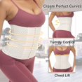 thumbnail image 4 of Lilvigor 2022 Upgrade Waist Trainer for Women 15 Hook ,Slimming Body Shaper,Waist Trimmer Cincher Sweat Belt,Tummy Control Corset for Workout Yoga Fitness, 4 of 6