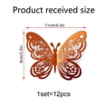 thumbnail image 1 of Pegatinas de pared decorativas para el hogar, con diseño de mariposas en blanco y negro, 3D, huecas, de PVC, para sala de estar y habitación de niños, 1 of 5