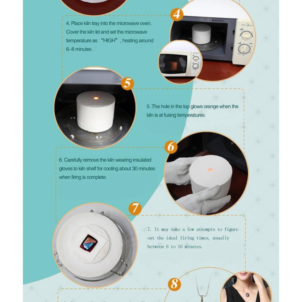 HotPot Maxi Microwave Kiln with Bullseye Fusing Glass Starter Kit HP02 Glass Art Supplies Crafts