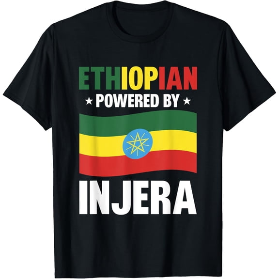 men and women can wear，Ethiopia Ethiopian Flag T-Shirt