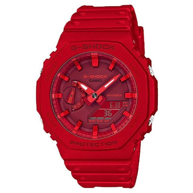 Casio G-Shock Carbon Core Guard Resin Strap Analog Digital GA-2100-4A GA2100-4 200M Men's Watch
