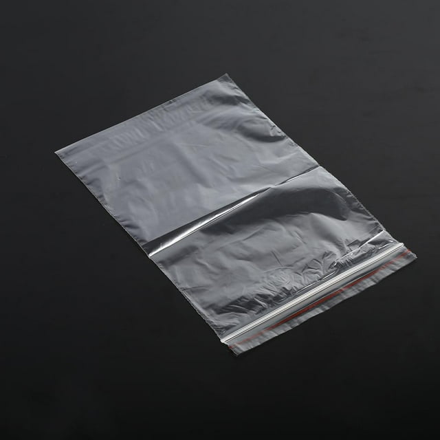 Noref 100 Pcs Sacs de Rangement Réutilisables en Plastique Transparent pour Bijoux Petites Pièces