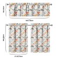 thumbnail image 6 of Kitchen Curtains 36 Inch Short - 3 Panel Set, Shark Whale Dolphin Ocean Theme, Rod Pocket Window Curtain, 100% Polyester for Nautical Farmhouse Kitchen, Easy Wash, 6 of 6
