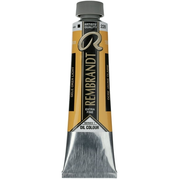Rembrandt Artists' Oil Color, 40ml, Yellow Ochre Light