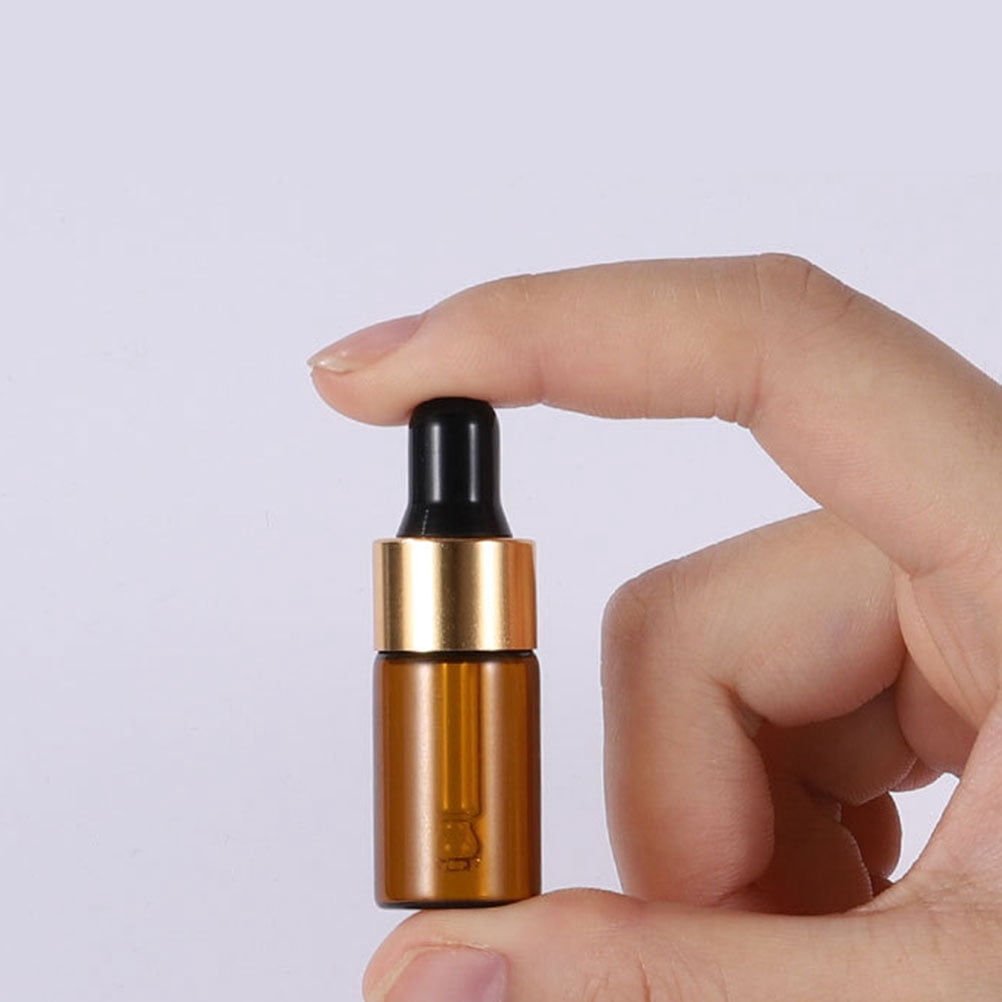 20pcs Small Glass Dropper Bottles for Essential Oils and Perfume Portable Empty Bottles for Travel