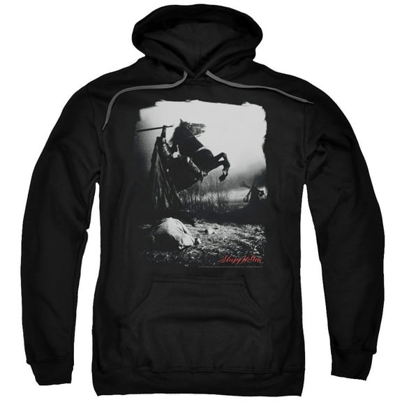 Sleepy Hollow Foggy Night Adult Pullover Hoodie Sweatshirt Black