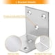 thumbnail image 1 of Soporte en L de acero inoxidable, 40x40 mm Soporte en ángulo recto de 90 grados Soporte en forma de L de metal con tornillos para fijación y reparación de juntas de muebles, Fonepro, 8 piezas ZefeiWu 1327534198010, 1 of 1