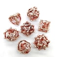 thumbnail image 2 of Hollow Dice Set DND Polyhedral Dragon and Dungeon Board Game TRPG Dice,Gold Metal Dice, 2 of 6